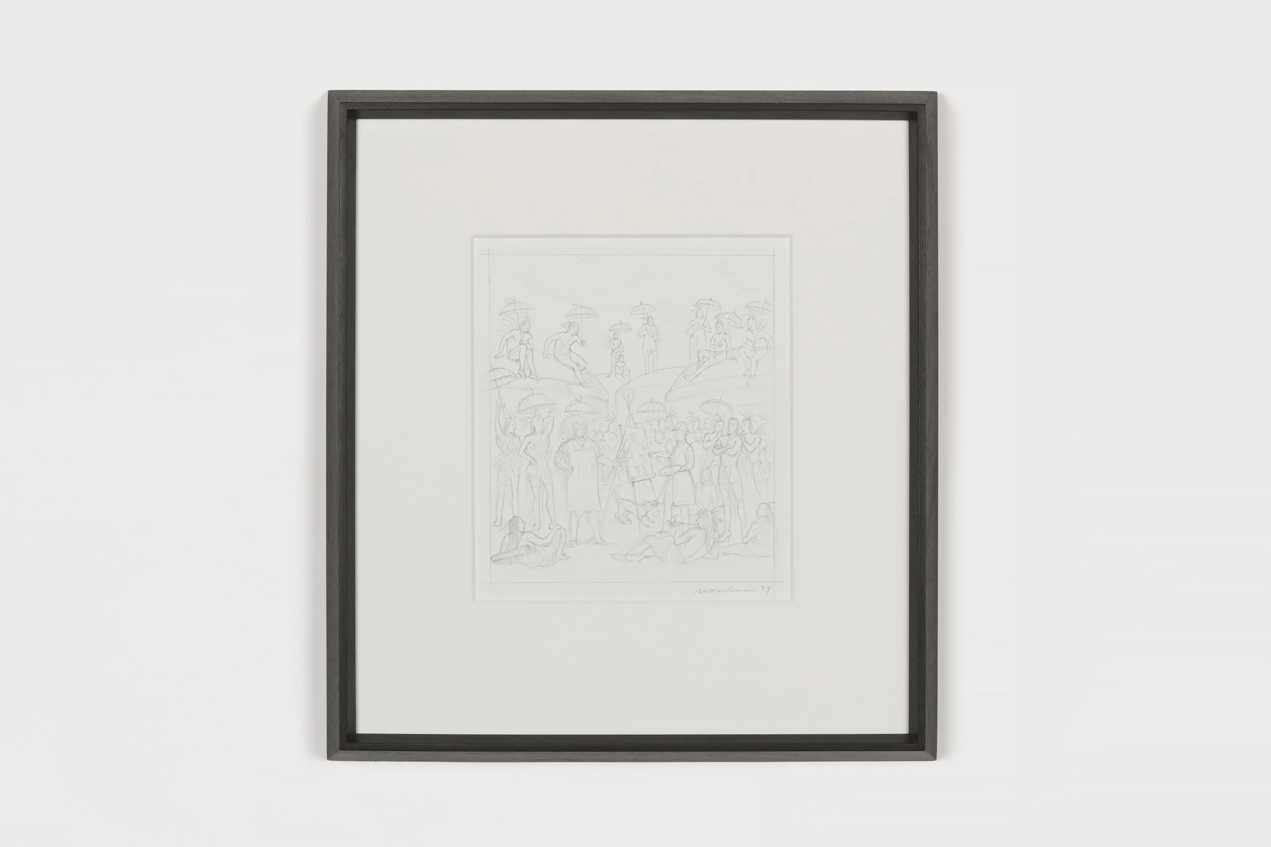 Intermediary Pencil Sketch for The Painter Who Could Not See