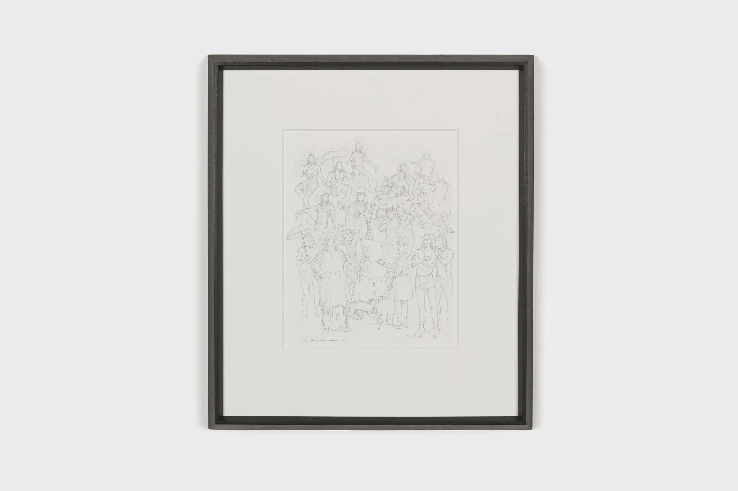 Compositional Sketch for The Painter Who Could Not See