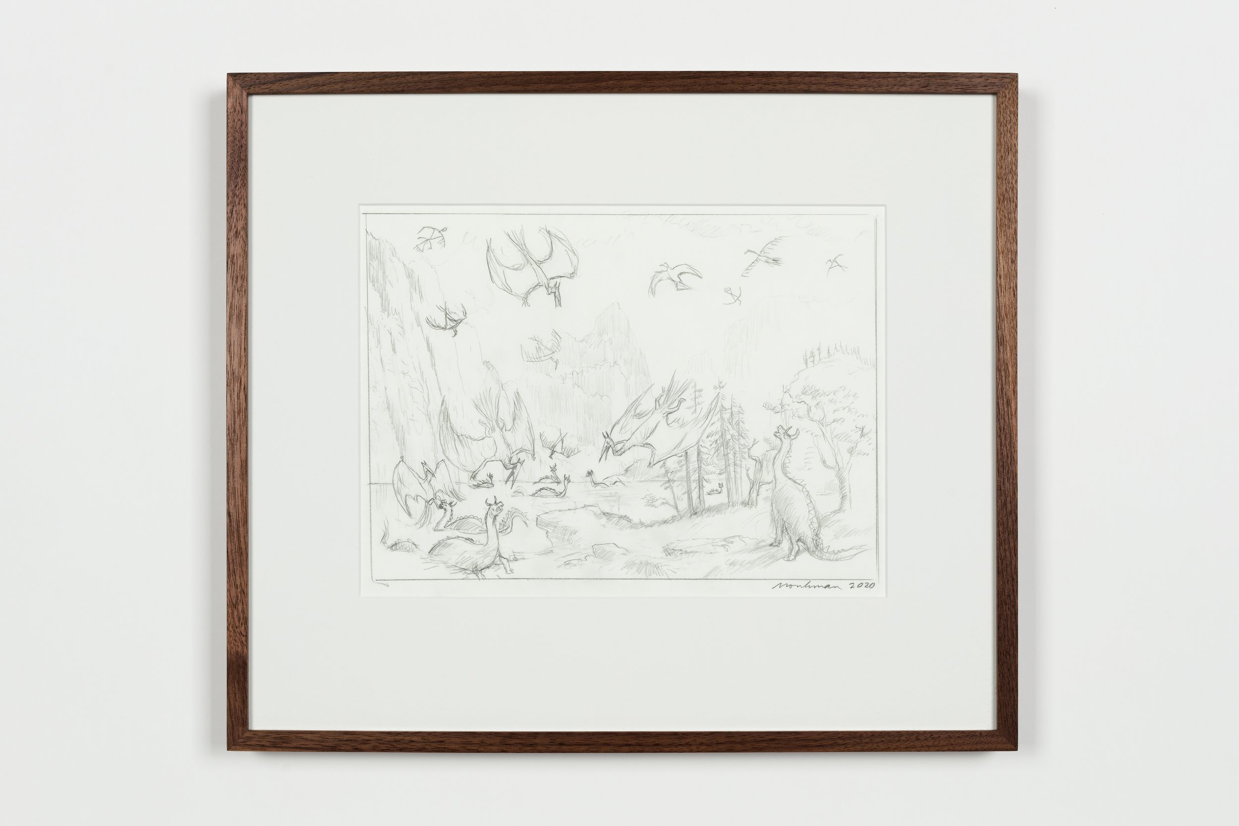 Preparatory Drawing for Battle of the piyêsiwak and the misipisiwak