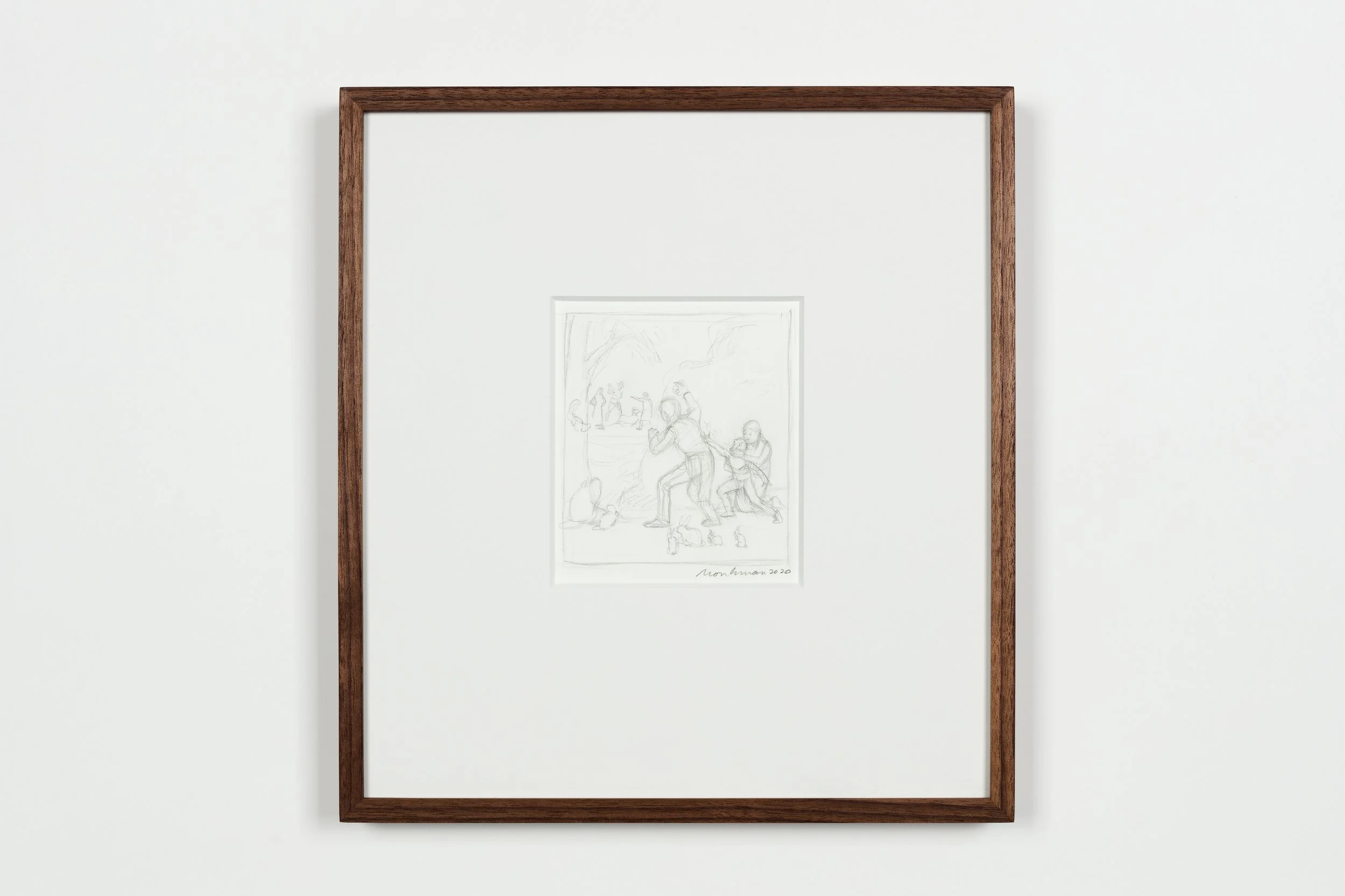 Preparatory Drawing for The Escape (With Animals)