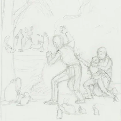 %28DR_2022_021%29+Preparatory+Drawing+for+The+Escape+%28With+Animals%29+%28Framed%29_Full+Res+JPEG.jpg