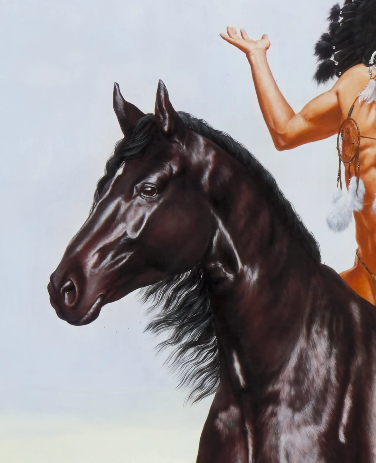 The Great Mystery Giclee (Unframed)_Detail_Horse.jpg