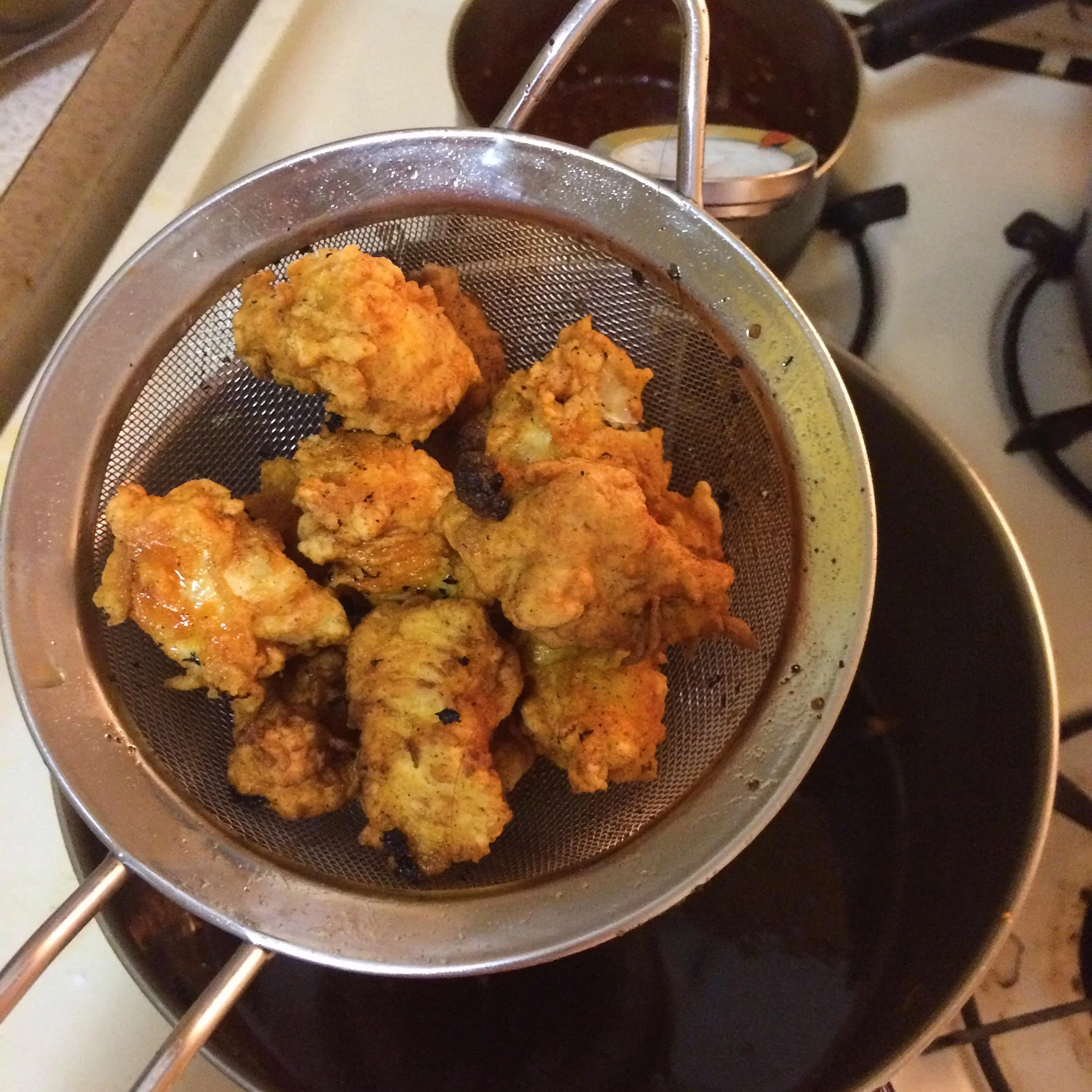 First fry for Hot Chicken Nuggets