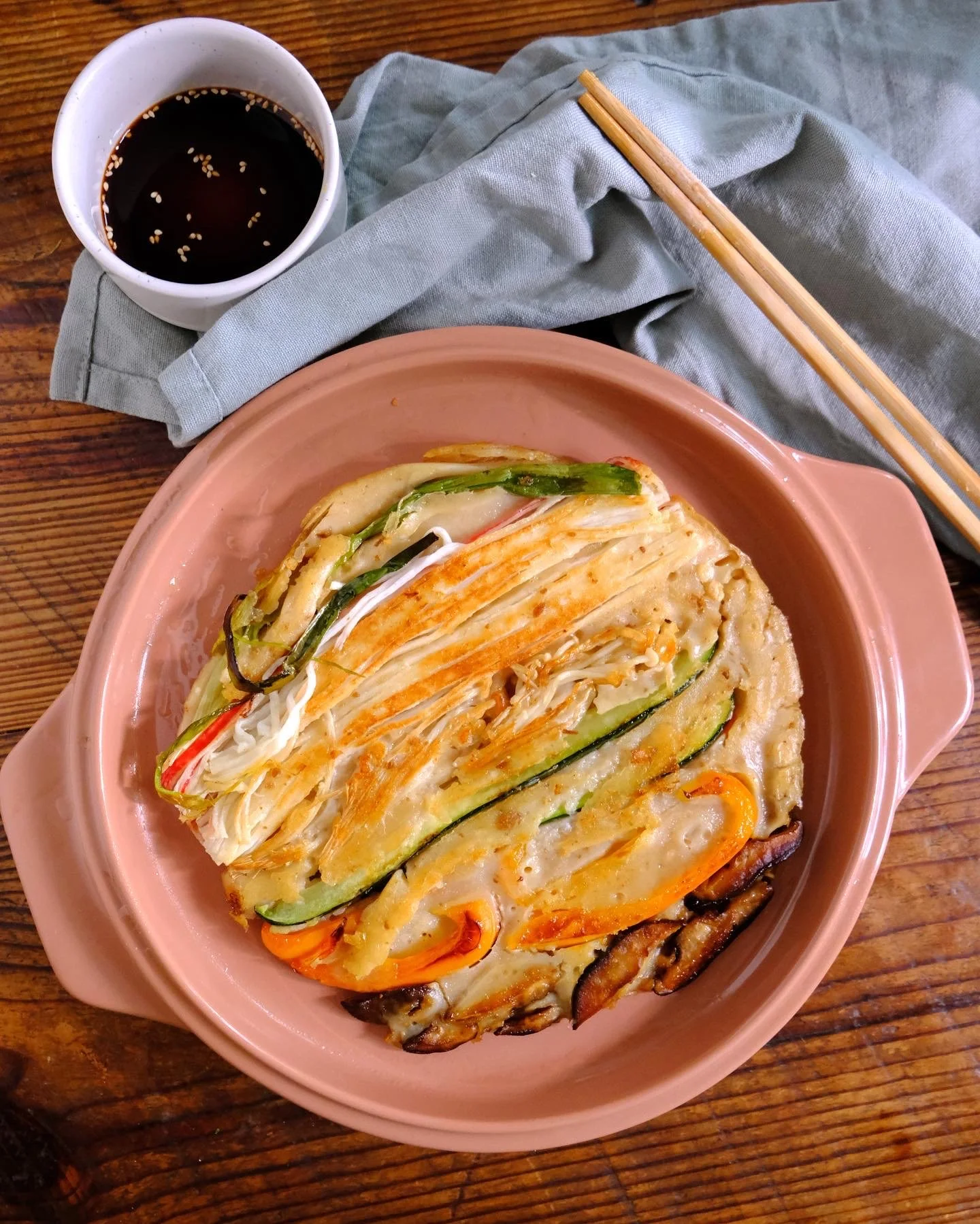 Obangsaek Buchimgae (5 Color Pancake)