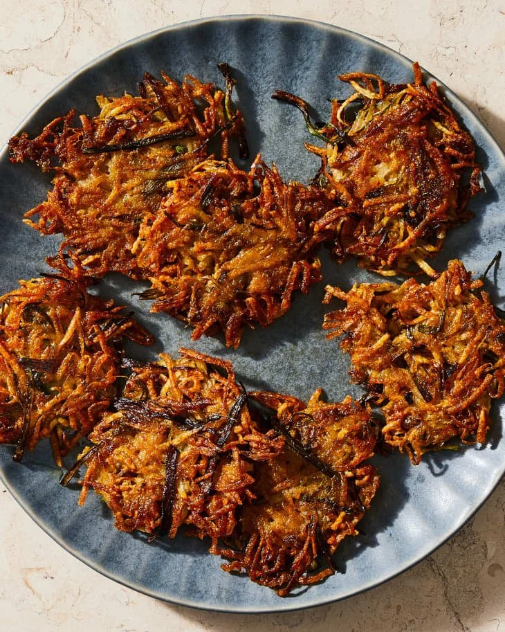 Kimchi Scallion Latkes