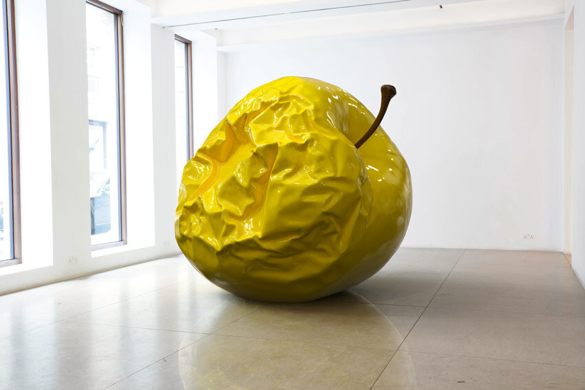 Fabricated Apple sculpture for artist Barnaby Barford