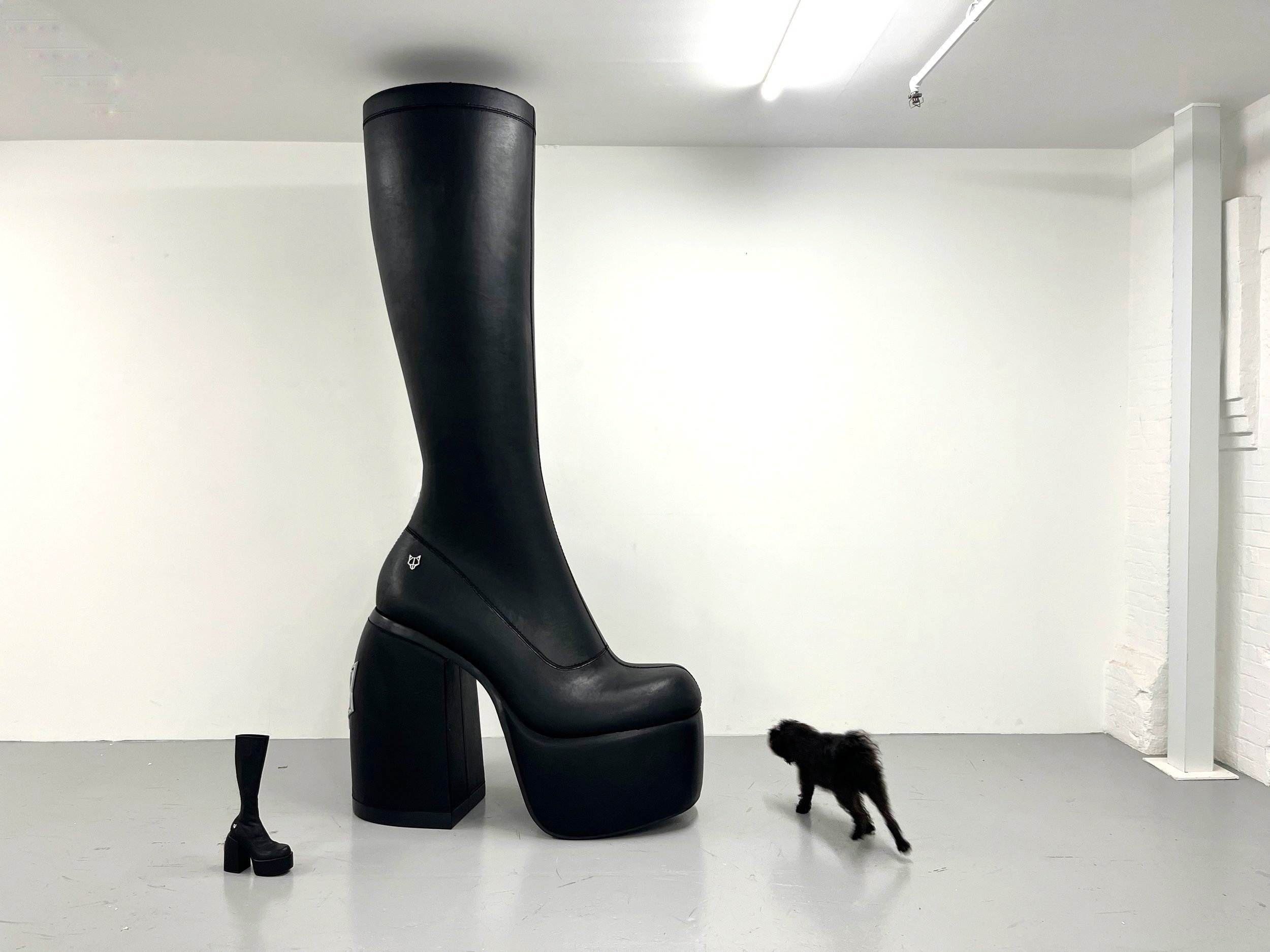 Giant boot prop for Naked Wolfe 