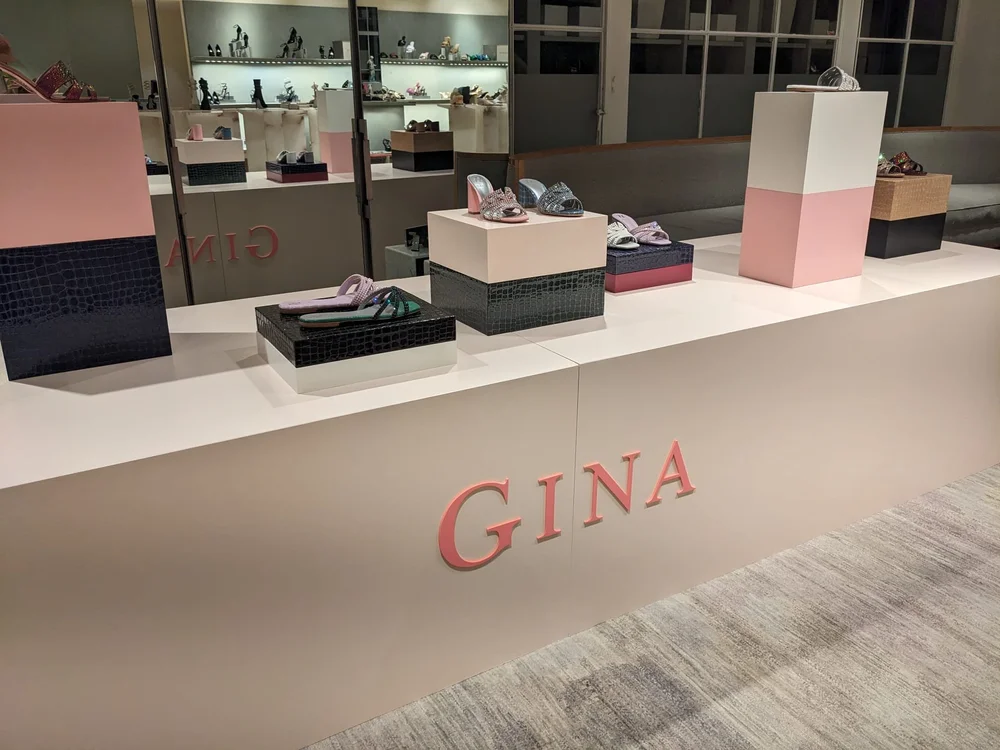Stacking plinths for Gina Shoes at Selfridges