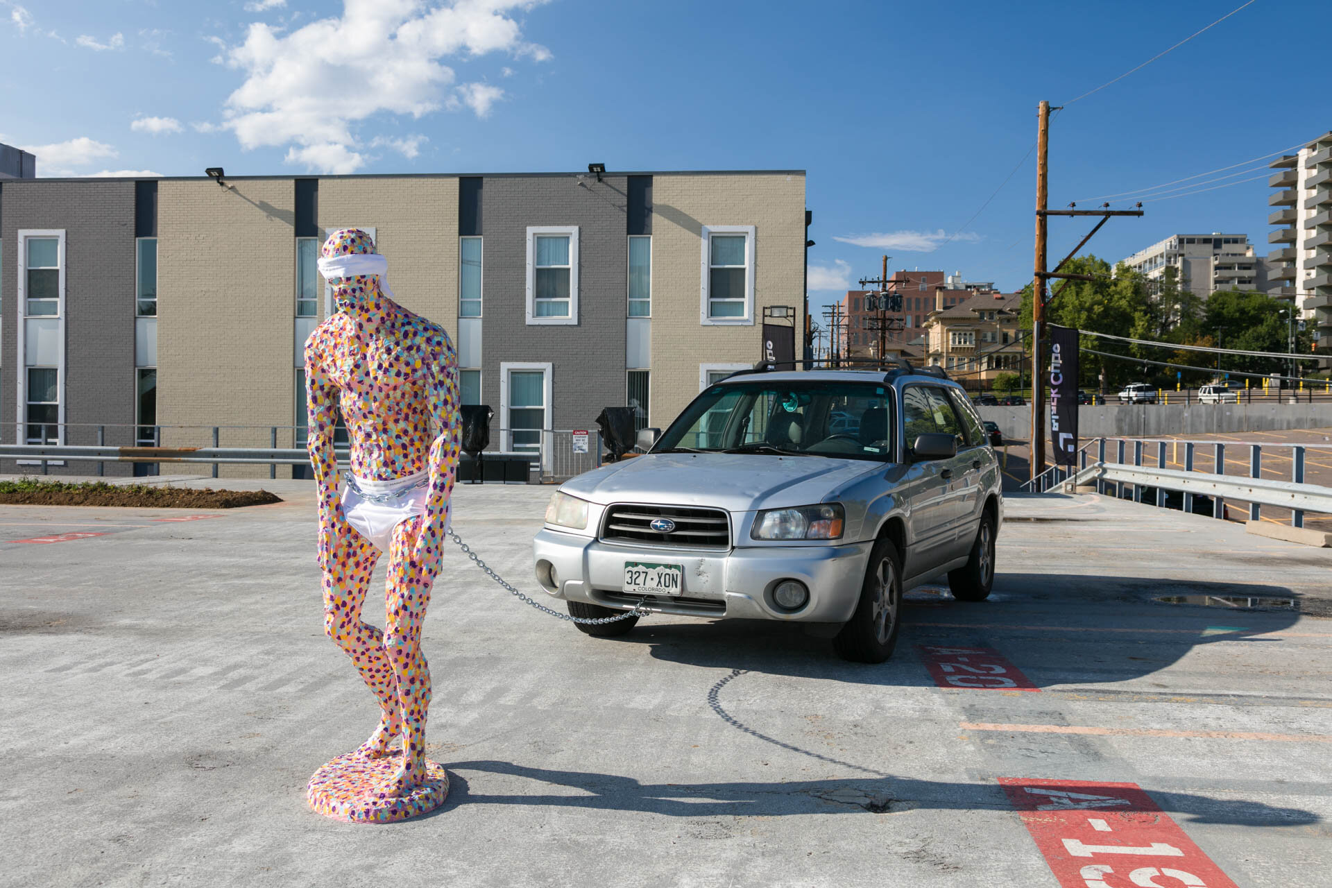   The Blind Leading The Blind,  2018, mixed media, Dimensions Variable.  Photo by Wes Magyar 