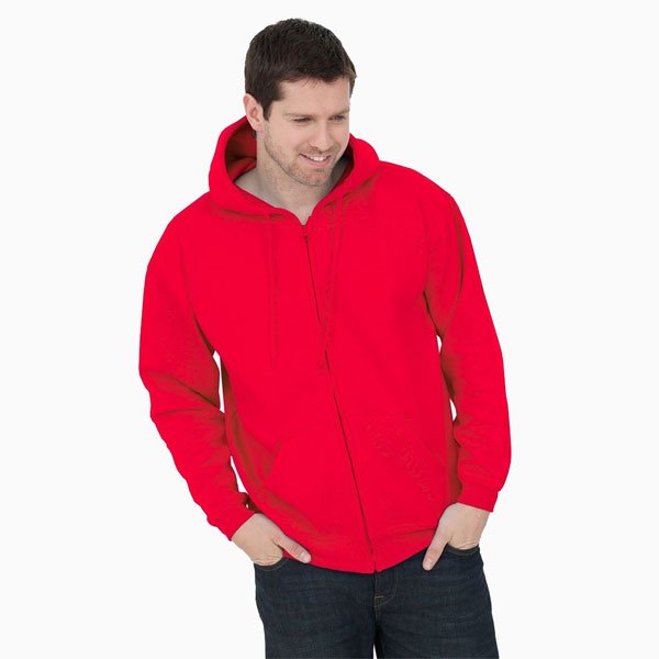 Uneek Classic Full Zip Hooded Sweatshirt — Strathcarrons