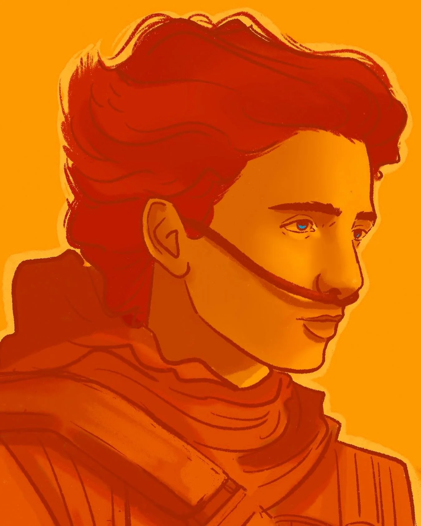 Although i&rsquo;m pretty new to the Dune series I am obsessed. The music, cinematography, story is all pretty captivating! 

#dune #paulatreides #dune2 #digitalart #digitaldrawing #procreateart #procreateillustration #procreateillustrator #portraita