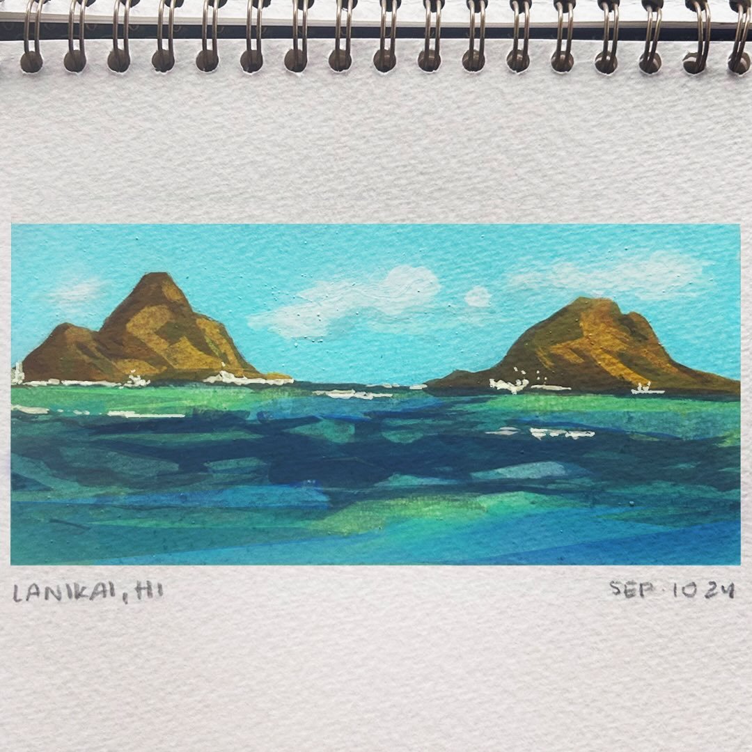 Surprise! I have been quiet because we moved to Hawai&rsquo;i 🌺 We moved to my husband&rsquo;s gorgeous hometown of Kailua. Here are some plein air paintings I never posted from 2024. Can&rsquo;t wait to share more paintings of this gorgeous place. 