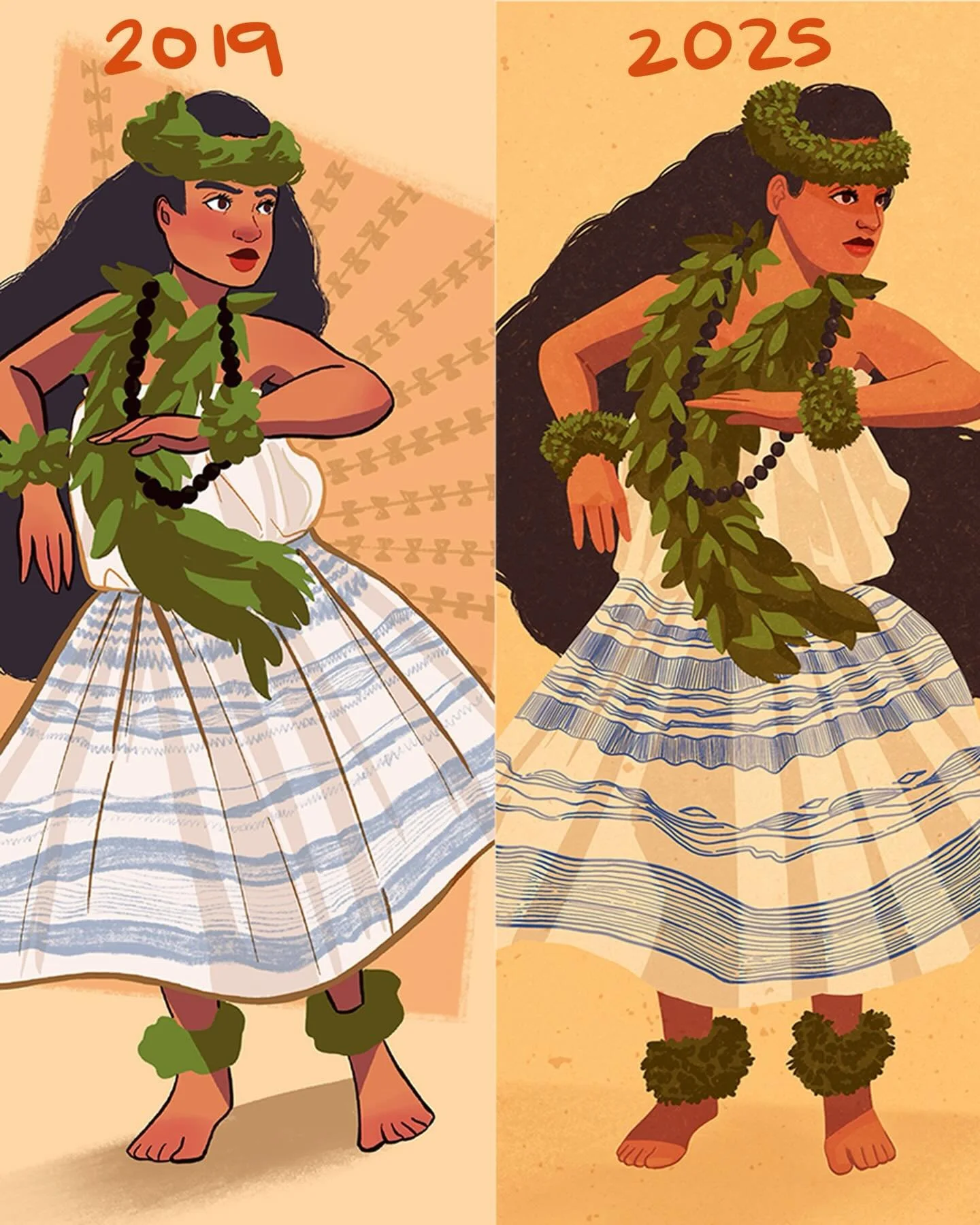 Revisiting old art is one of my favorite things to do. It shows how much I&rsquo;ve grown and how much more there is to learn. I did the original of this in 2019 and always wanted to recreate it. Swipe to see the side by side! ✨

#redraw #redrawchall