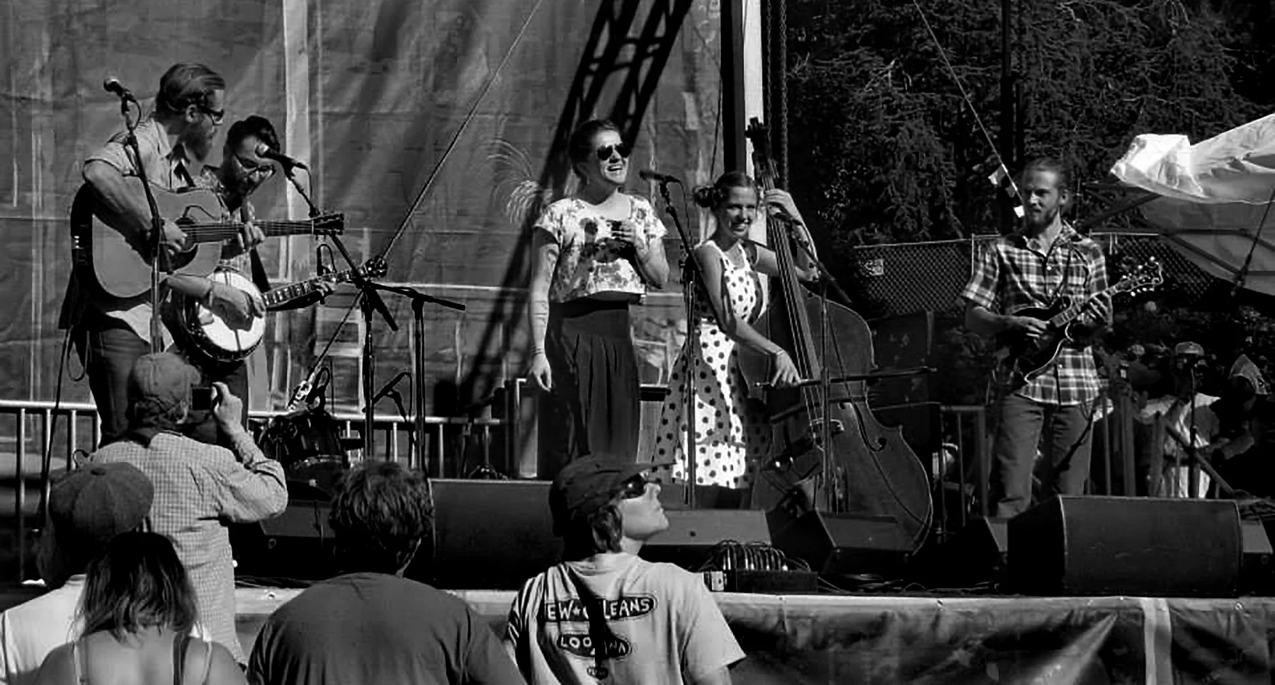 joy kills sorrow playing at the hardly strictly bluegrass festival in san francisco, photo by john beaton.