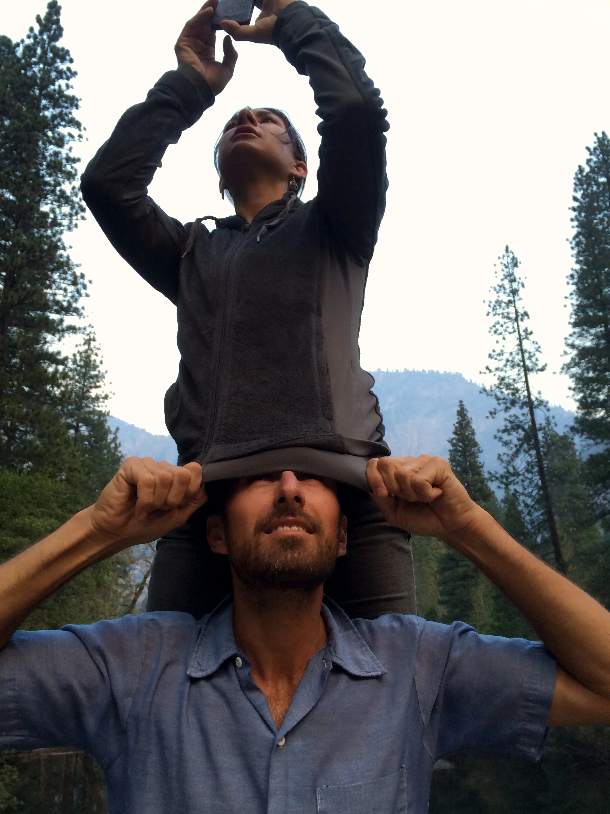 Rama helping Sita get The Shot.
