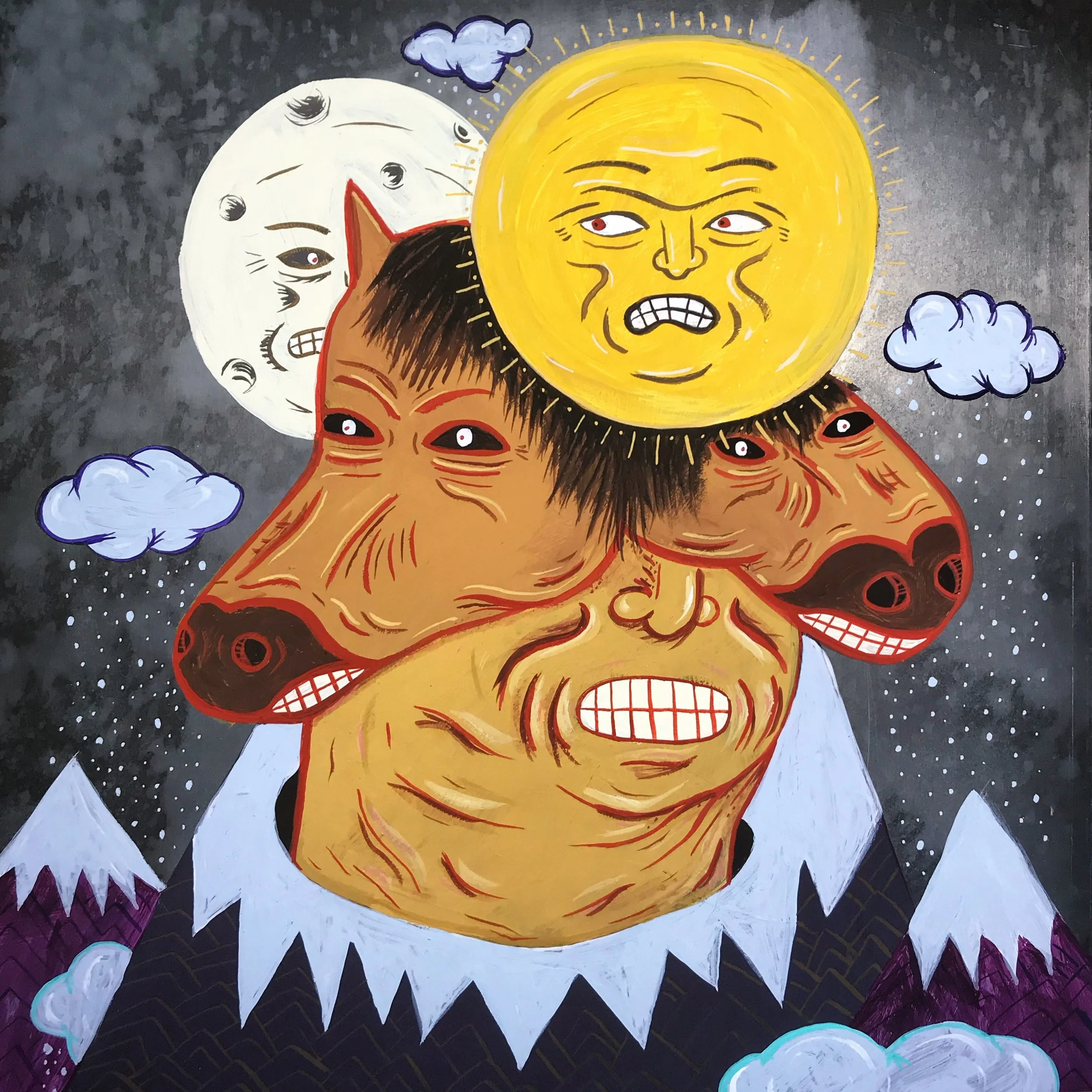 Horse Faced Man Interrupts an Eclipse