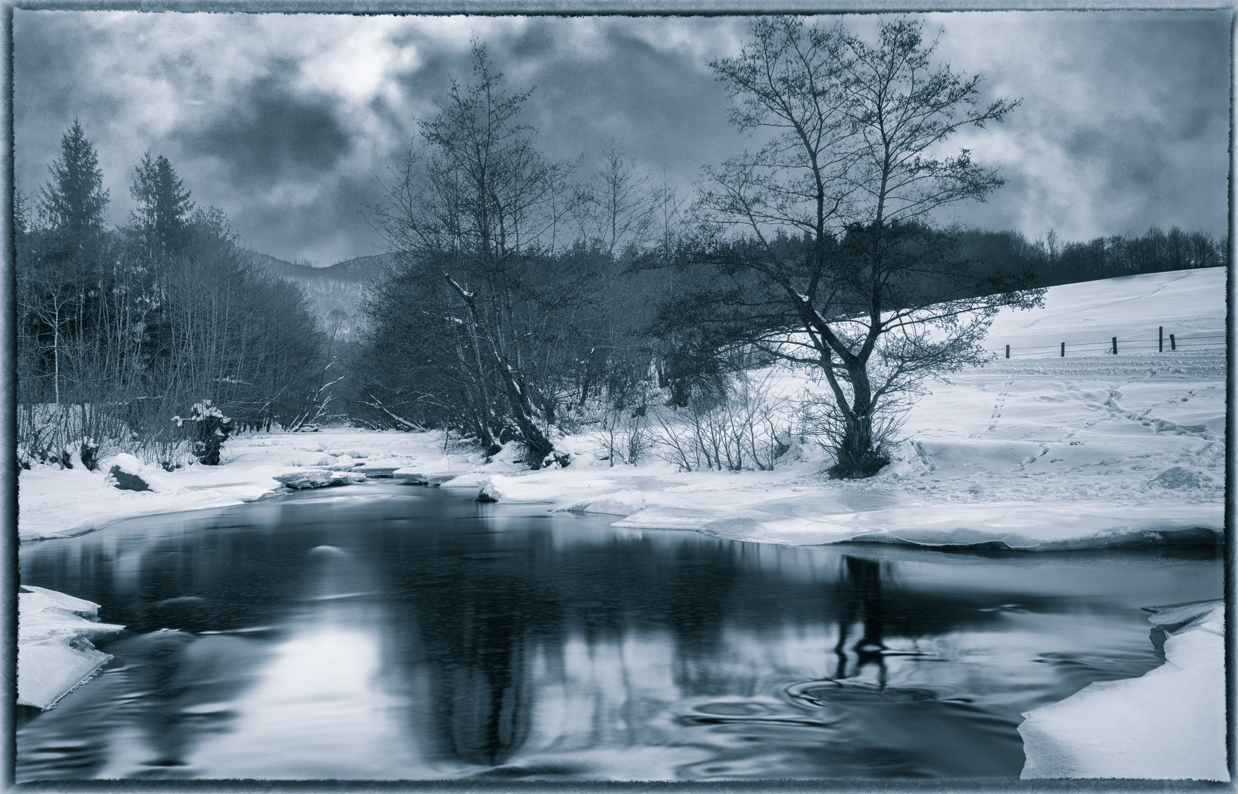 Frozen river