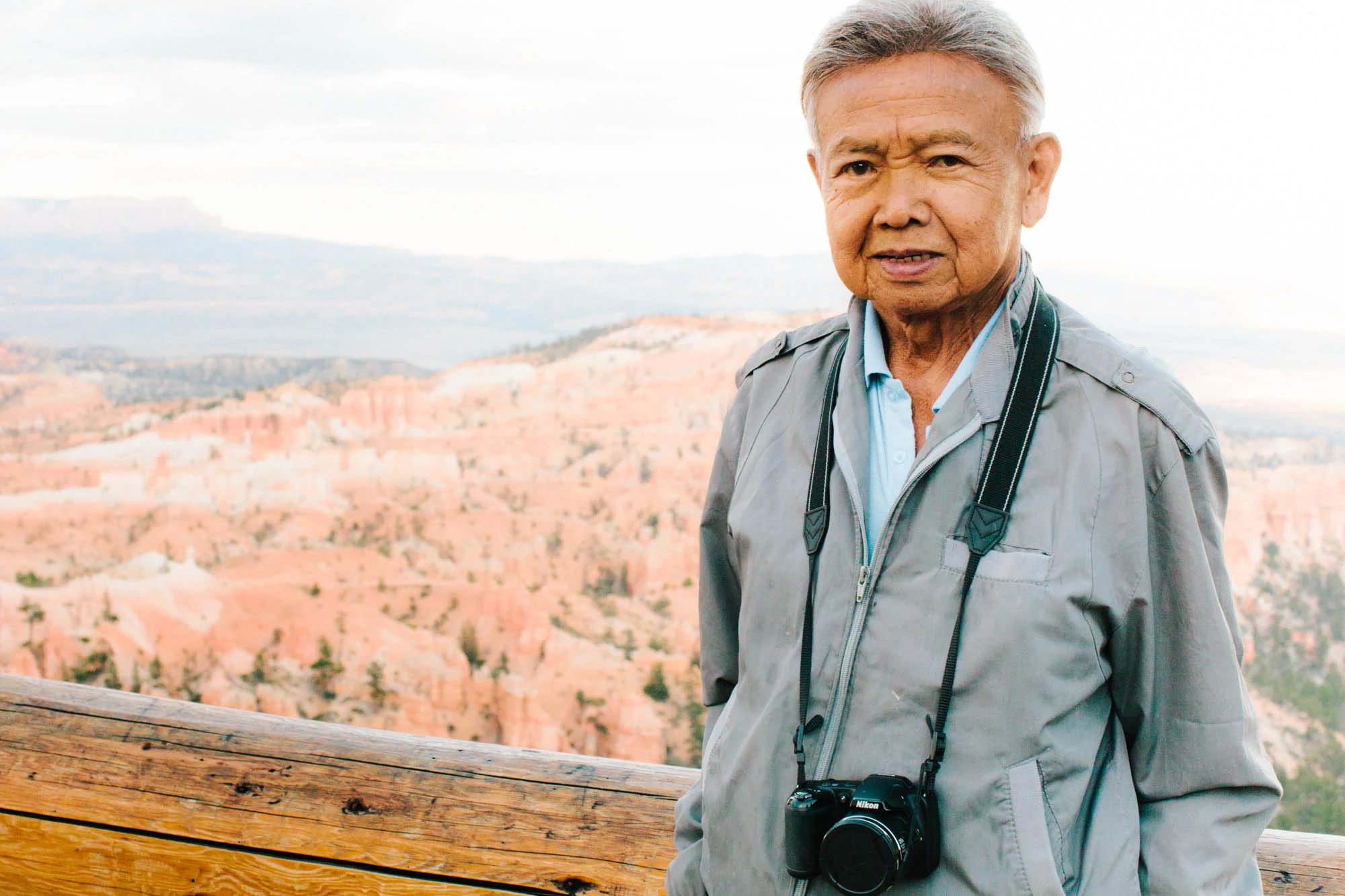 Dad with his camera is 2015