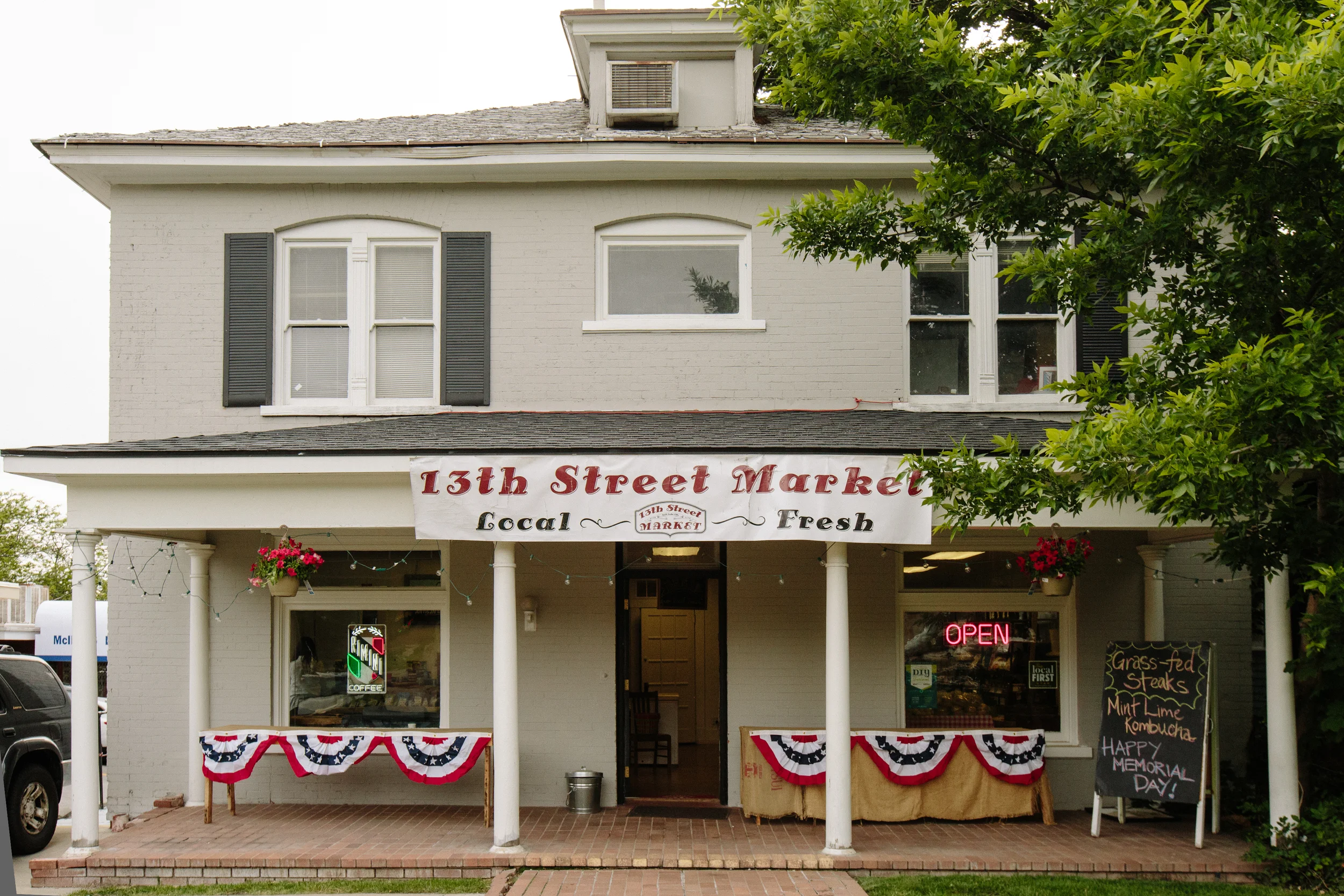 The University neighborhood includes the 13th St. Market, selling local coffee, produce, and other staples, and is just three blocks away from Hannah's home. Within a mile from Hannah's house are two large grocery stores and a Trader