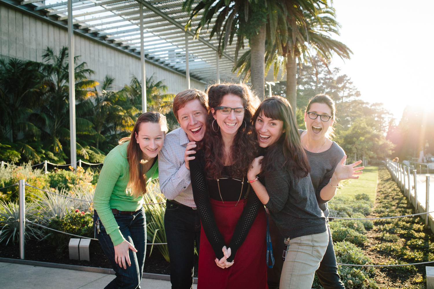 The Cal Academy team was all smiles on their first day with Glass.