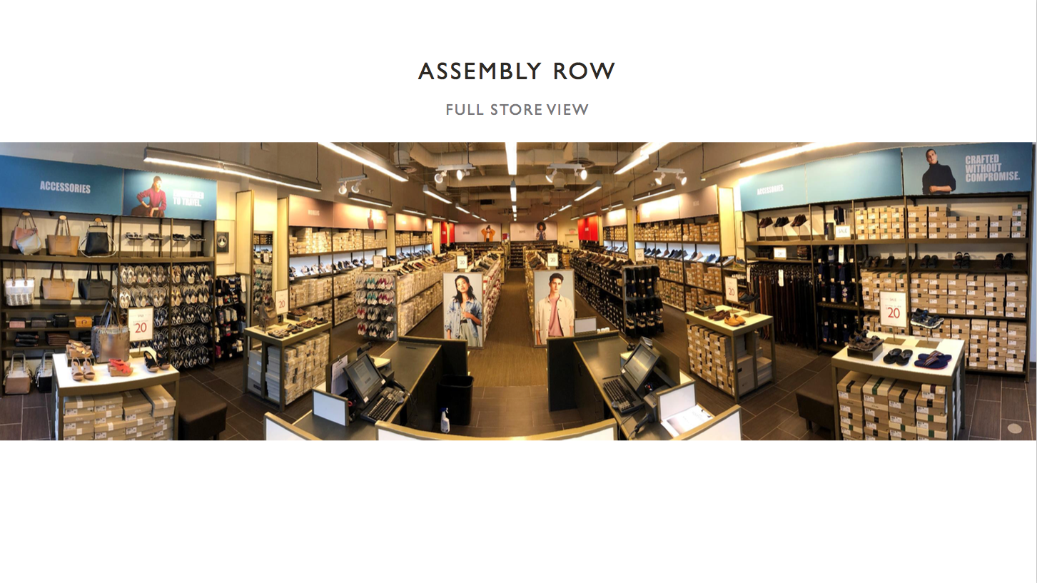 clarks outlet assembly row