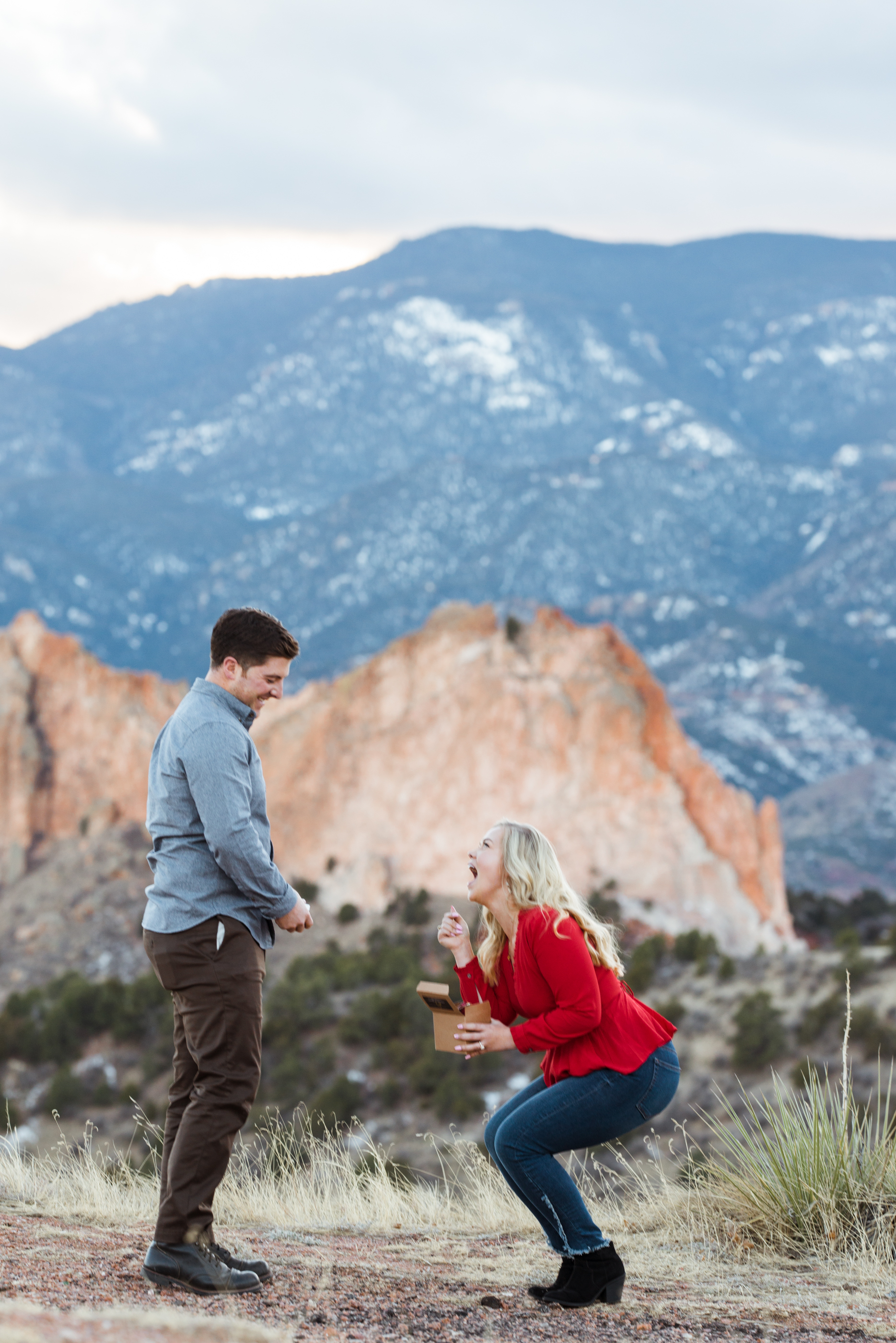 Check out this surprise Colorado Springs proposal photoshoot. She was so surprised!