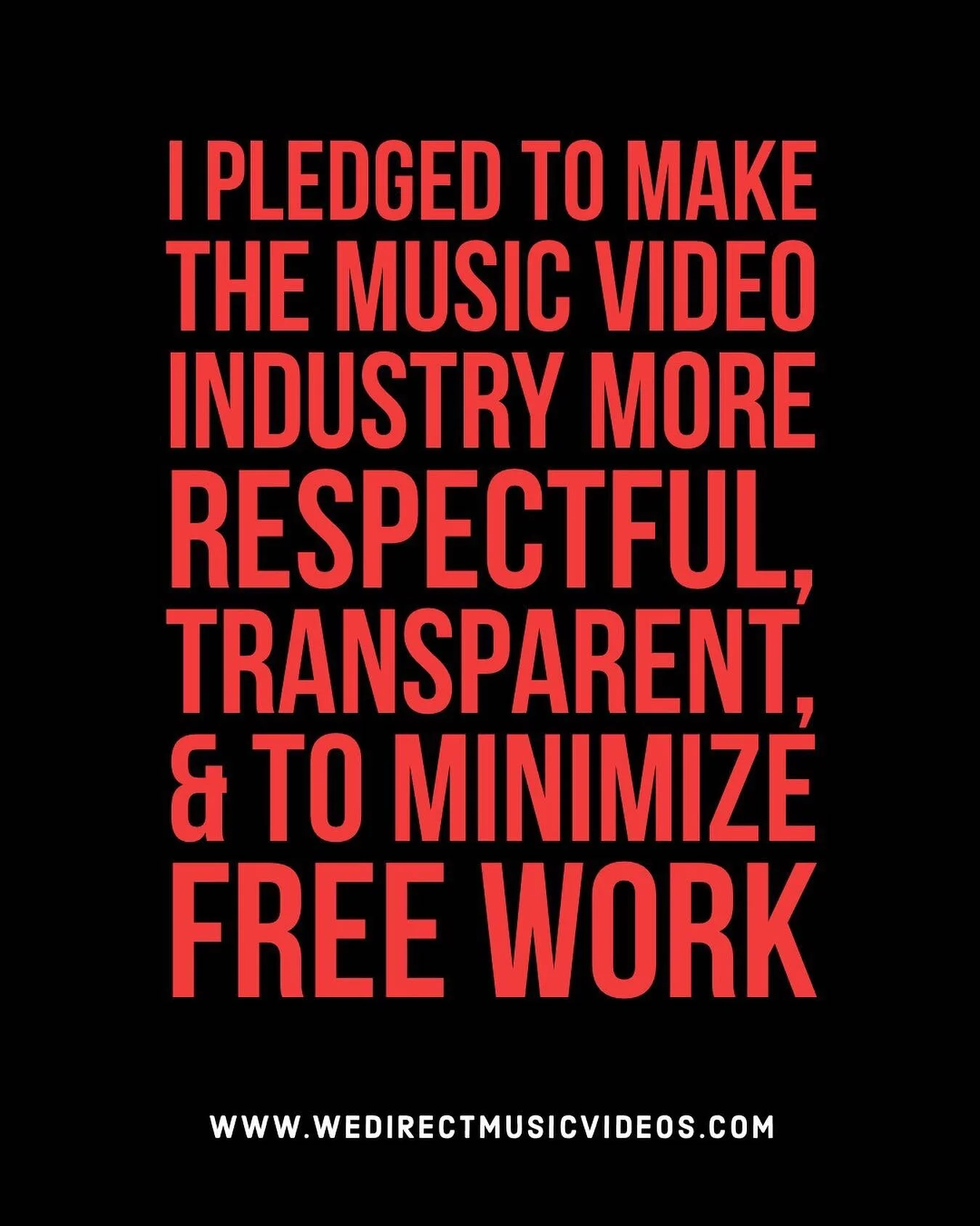 Stoked on what these peeps are up to. Gotta respect the craft. If this works out, I&rsquo;ll gladly ditch some adverts and get back into the music video game. Way more fulfilling as a creative. Stay at it @wedirectmv