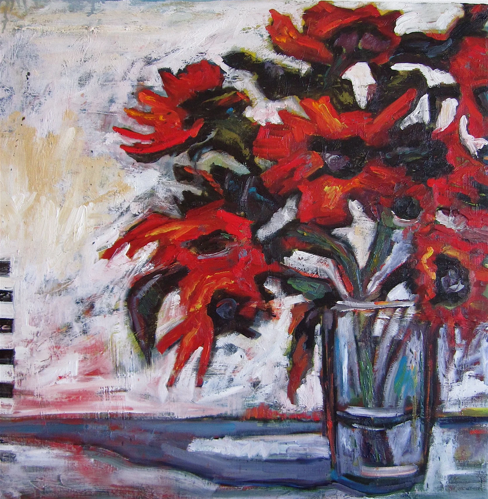 Red Sunflowers