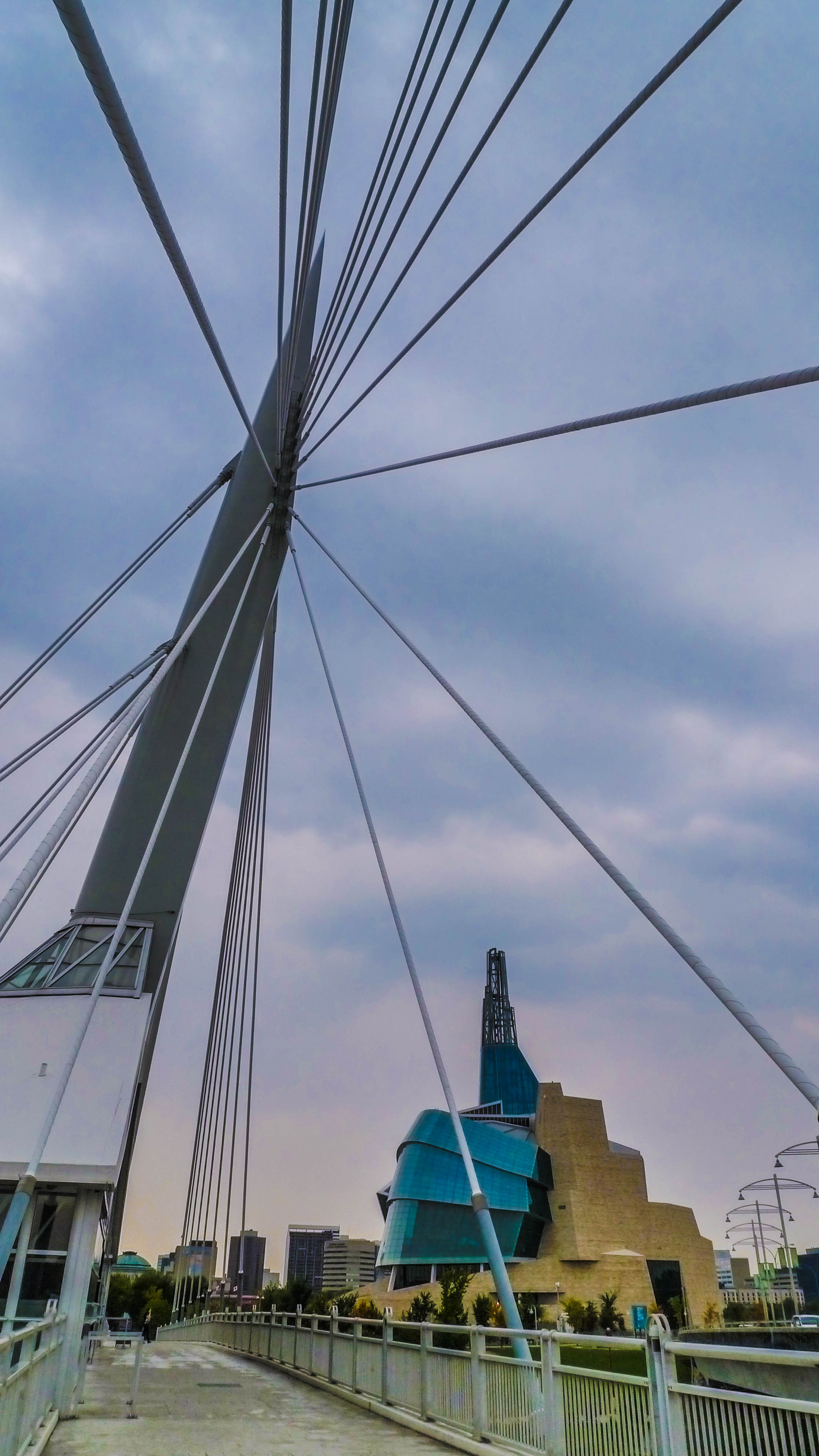 "CMHR - From the Bridge". Winnipeg, MB