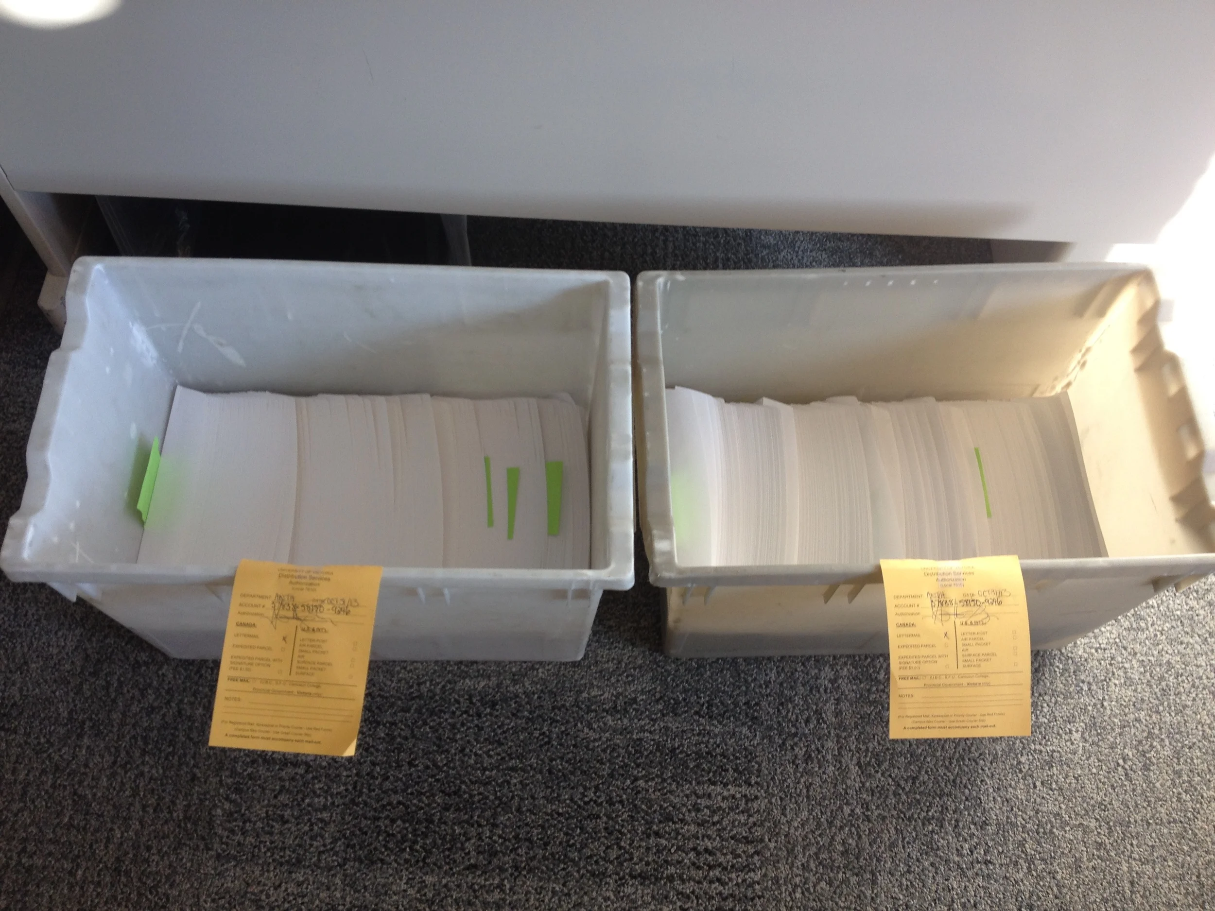 "The Mailout!" University of Victoria, Victoria BC 