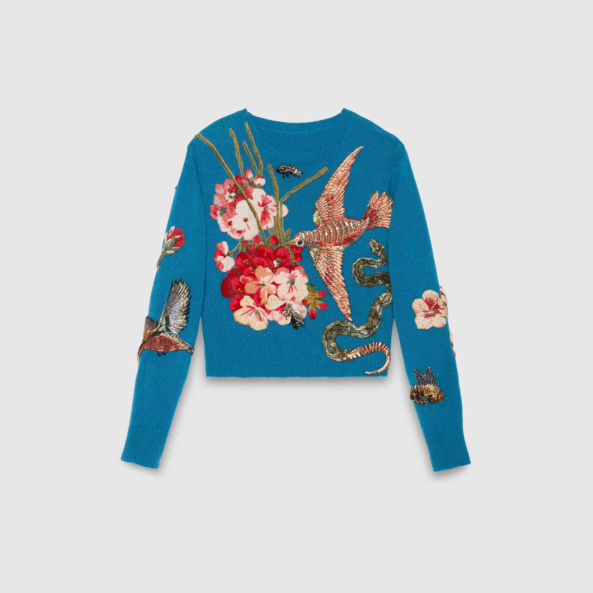 Gucci Wool Embroidered Sweater