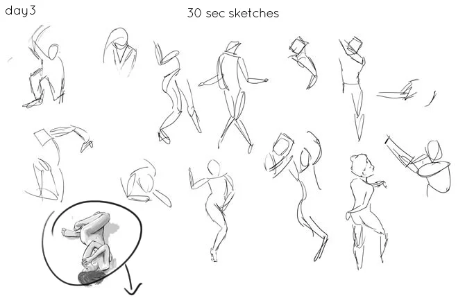 Art Progression Day3 | NaomiVanDoren.com