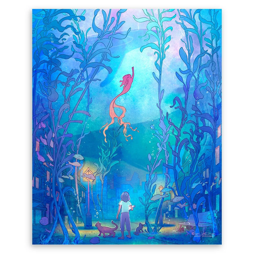 Kelp Forest MerMay Naomi VanDoren Print Web1080 Square full bleed.jpg
