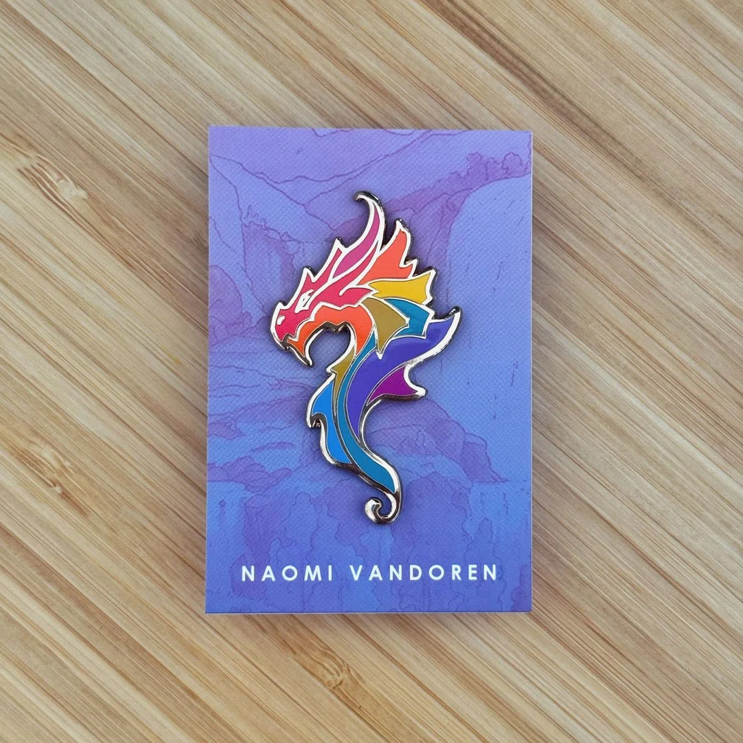 Rainbow Dragon - Open Edition Art Pin