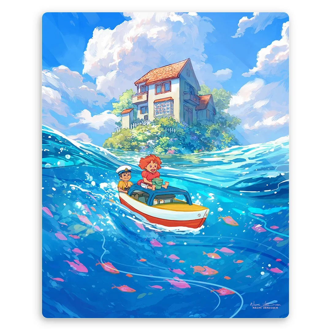 Ponyo Naomi VanDoren Metal Print Web1080 square.jpg