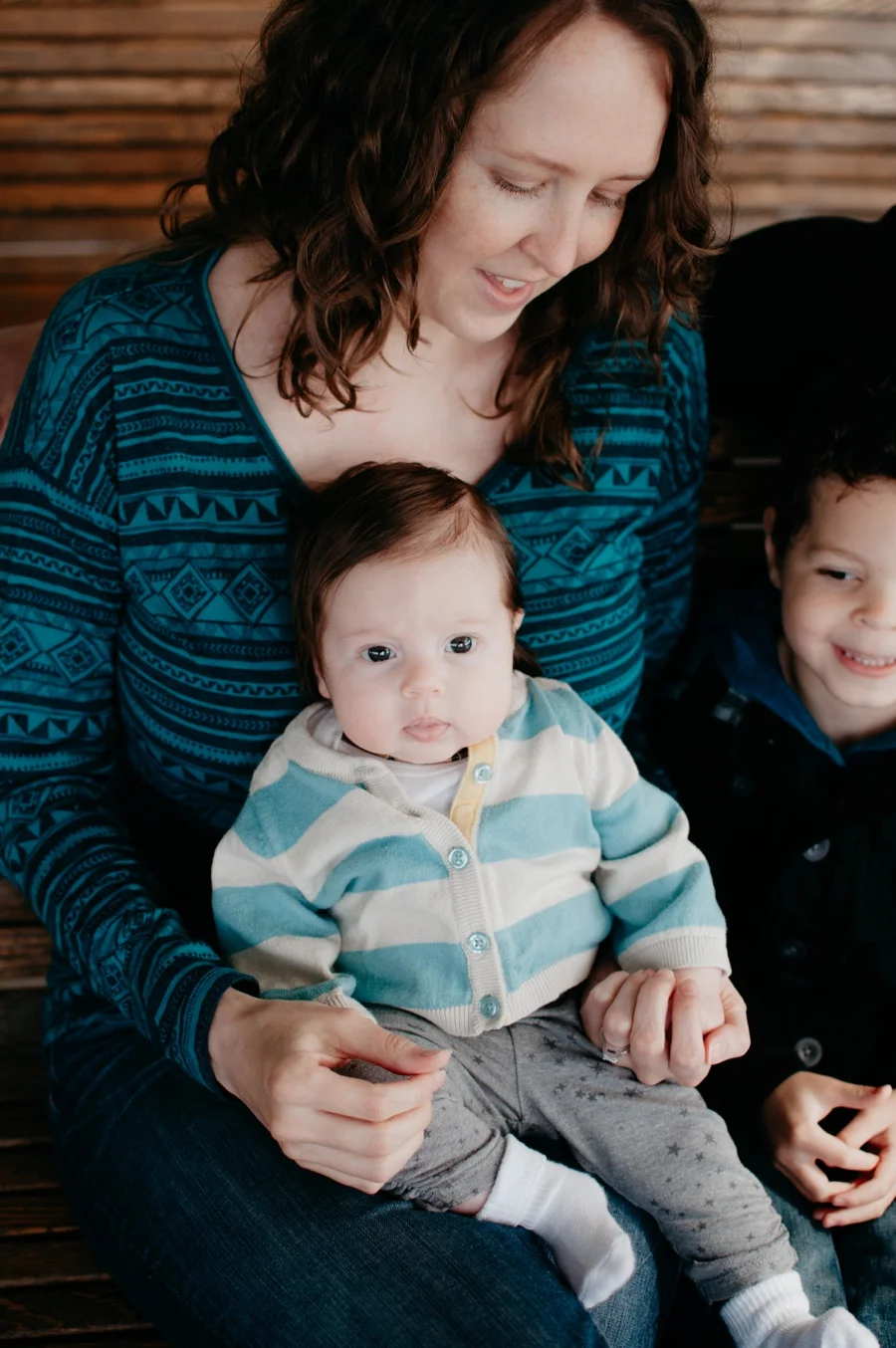 baby with mother