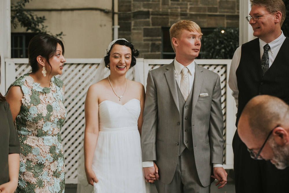bride laughing