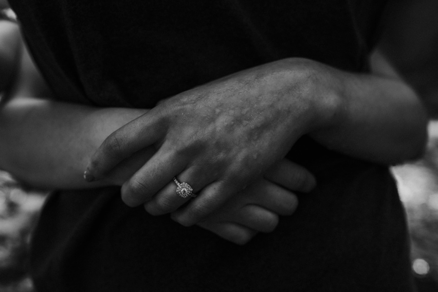 engagement ring at franklin falls