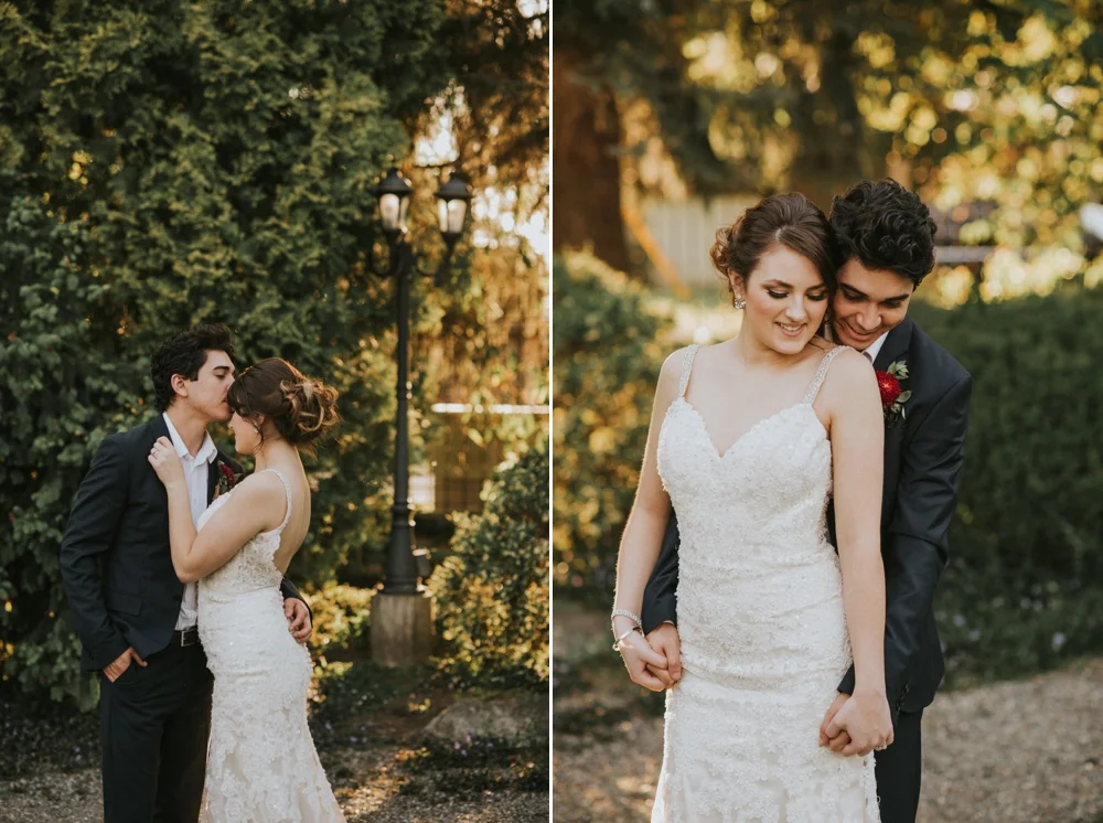 couple getting married at windmill gardens