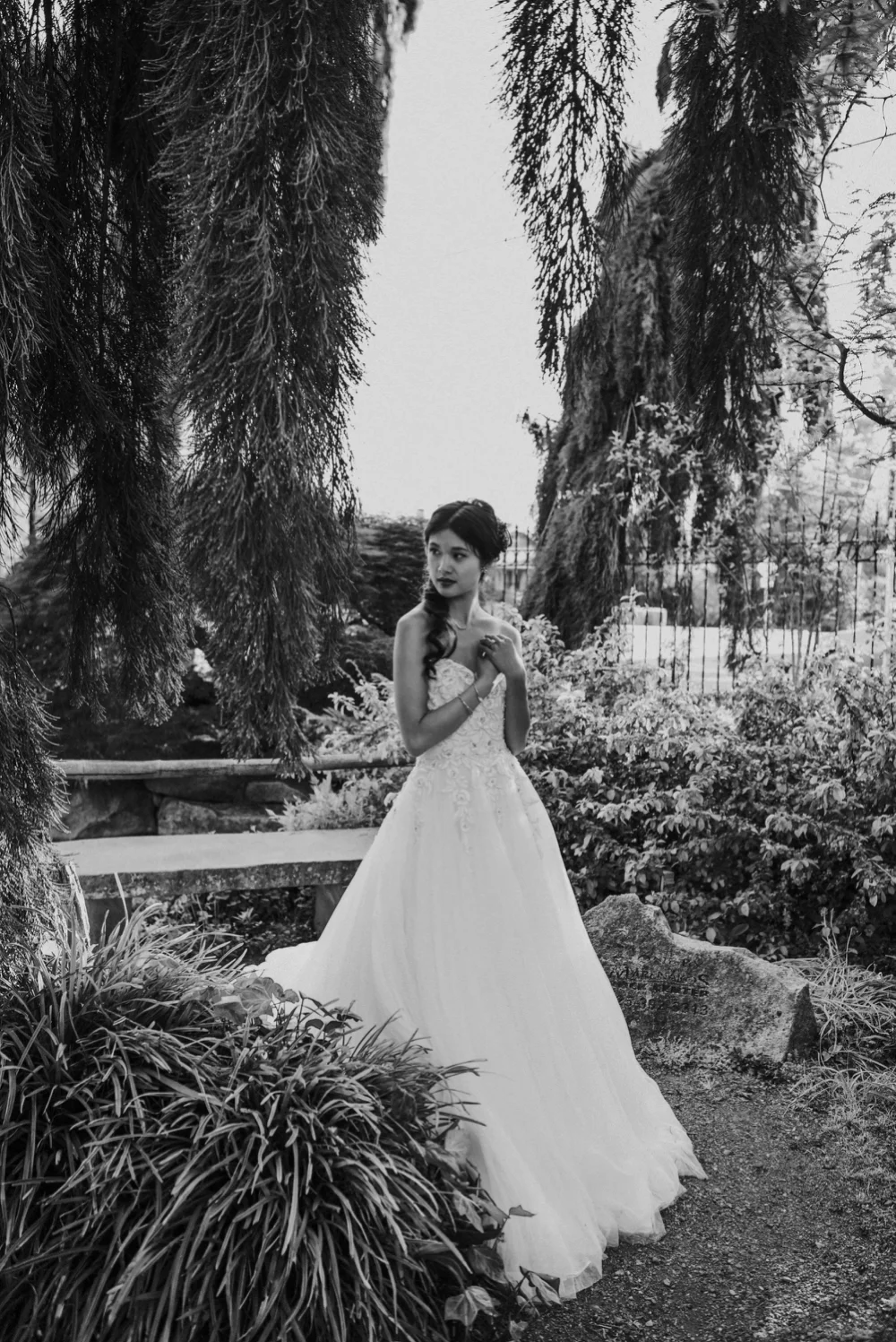 bridal elopement portrait