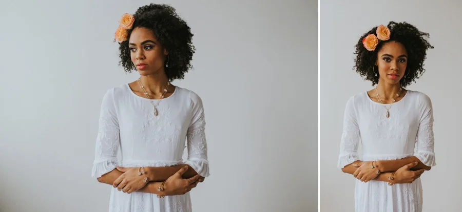 studio bridal portraits