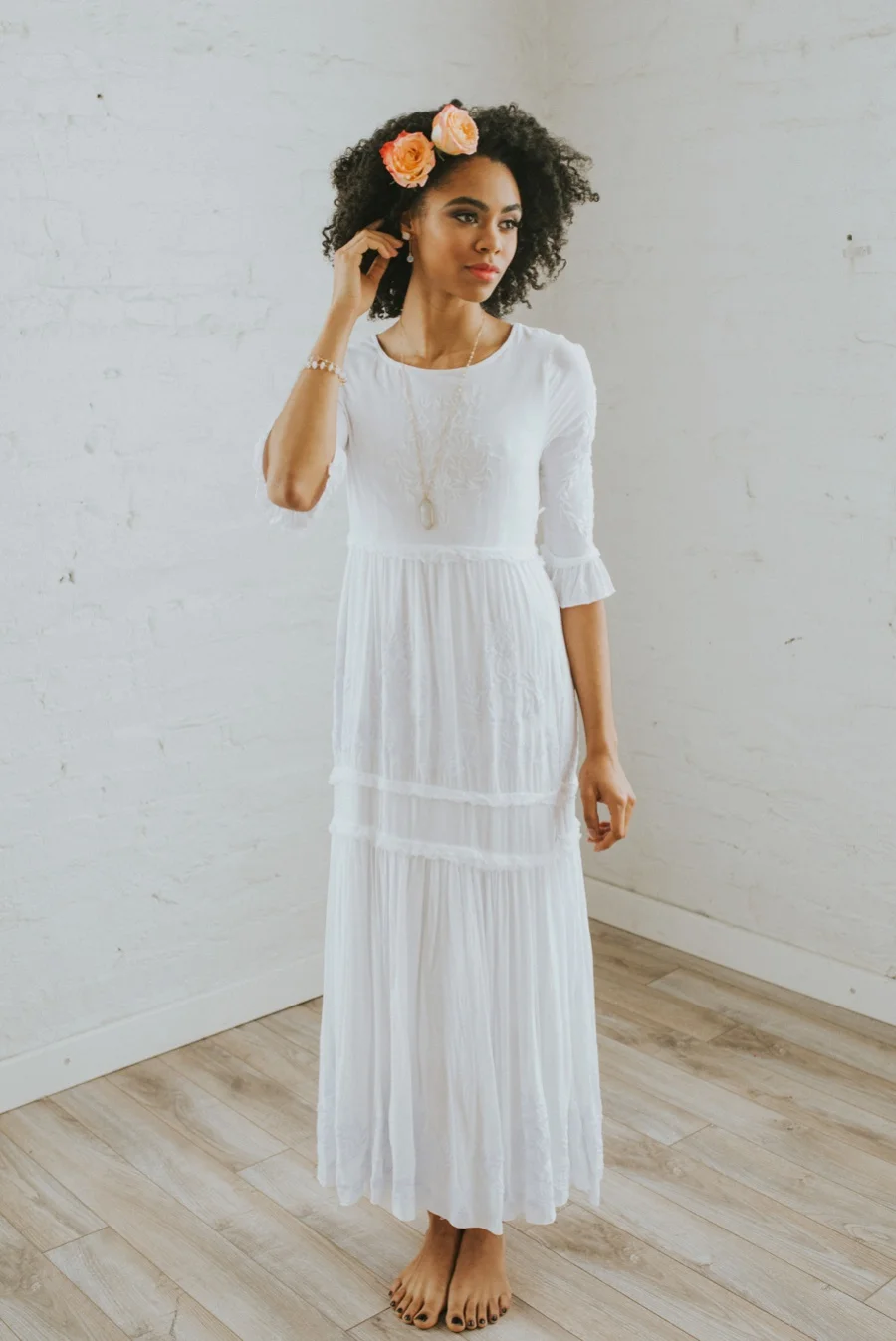 barefoot bride