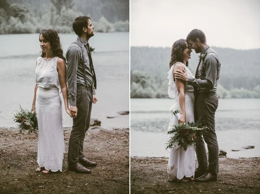 rainy tacoma elopement