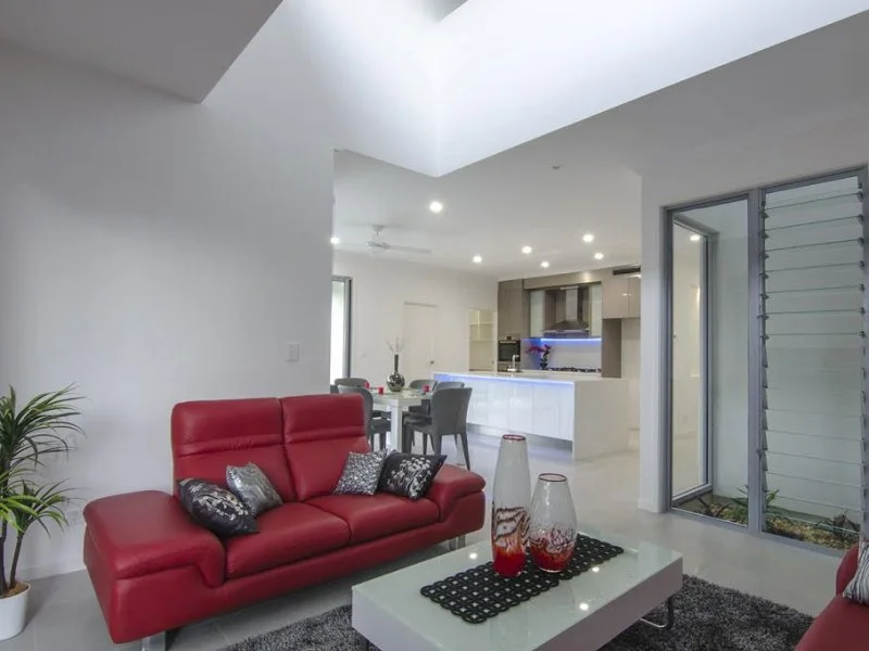 Living Room With Internal Atrium. Sunshine Coast, Queensland