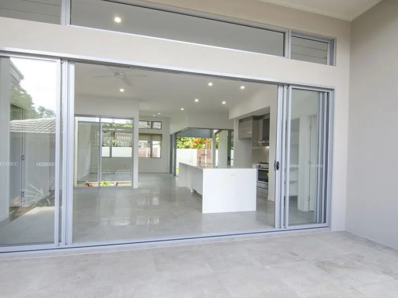 Large Glass Stacker Doors With Windows Above. Sunshine Coast, Queensland
