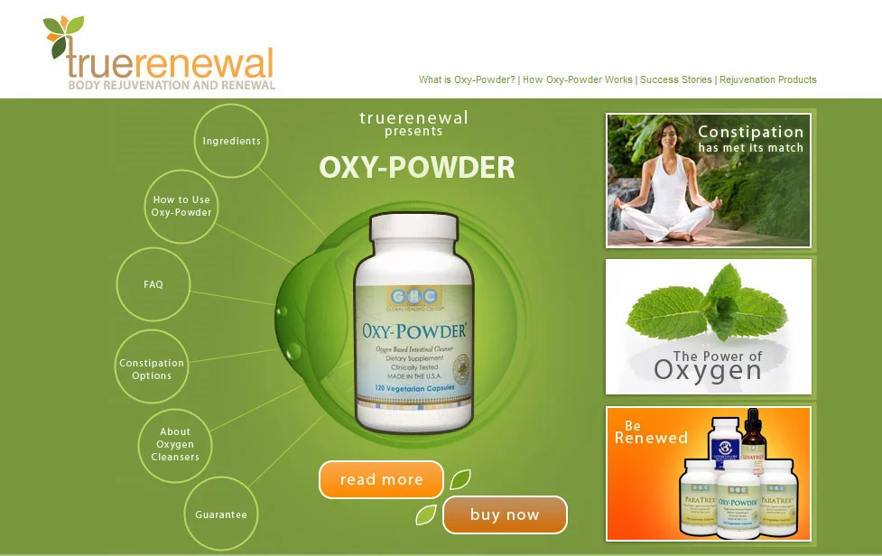 True Renewal Landing Page Design