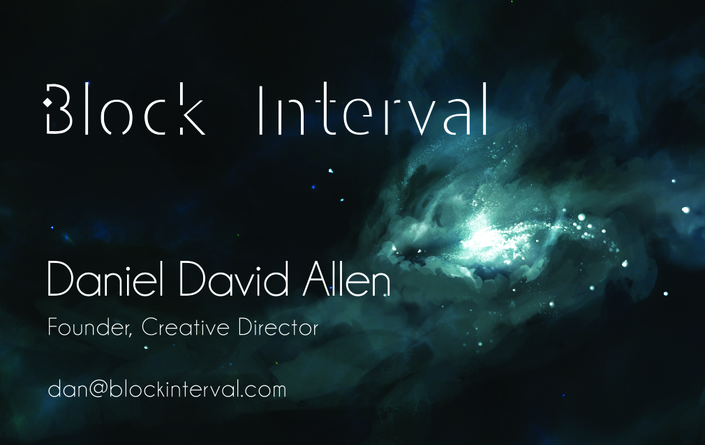 Block Interval Business Card Design