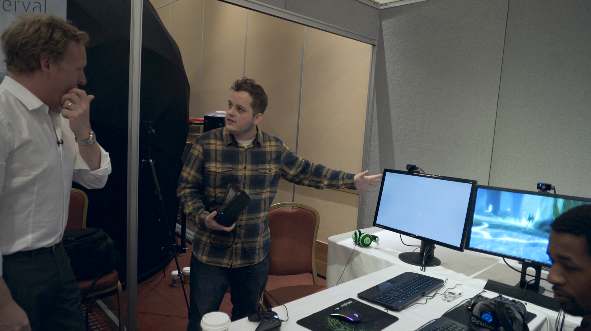 Setting up one of the hundreds of VR user tests I've conducted- this one with the BBC in Bristol, UK. Watch this video for a full breakdown.