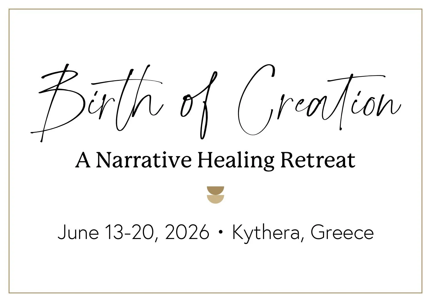The Birth of Creation: Join Us on a Transformative Journey in Kythera