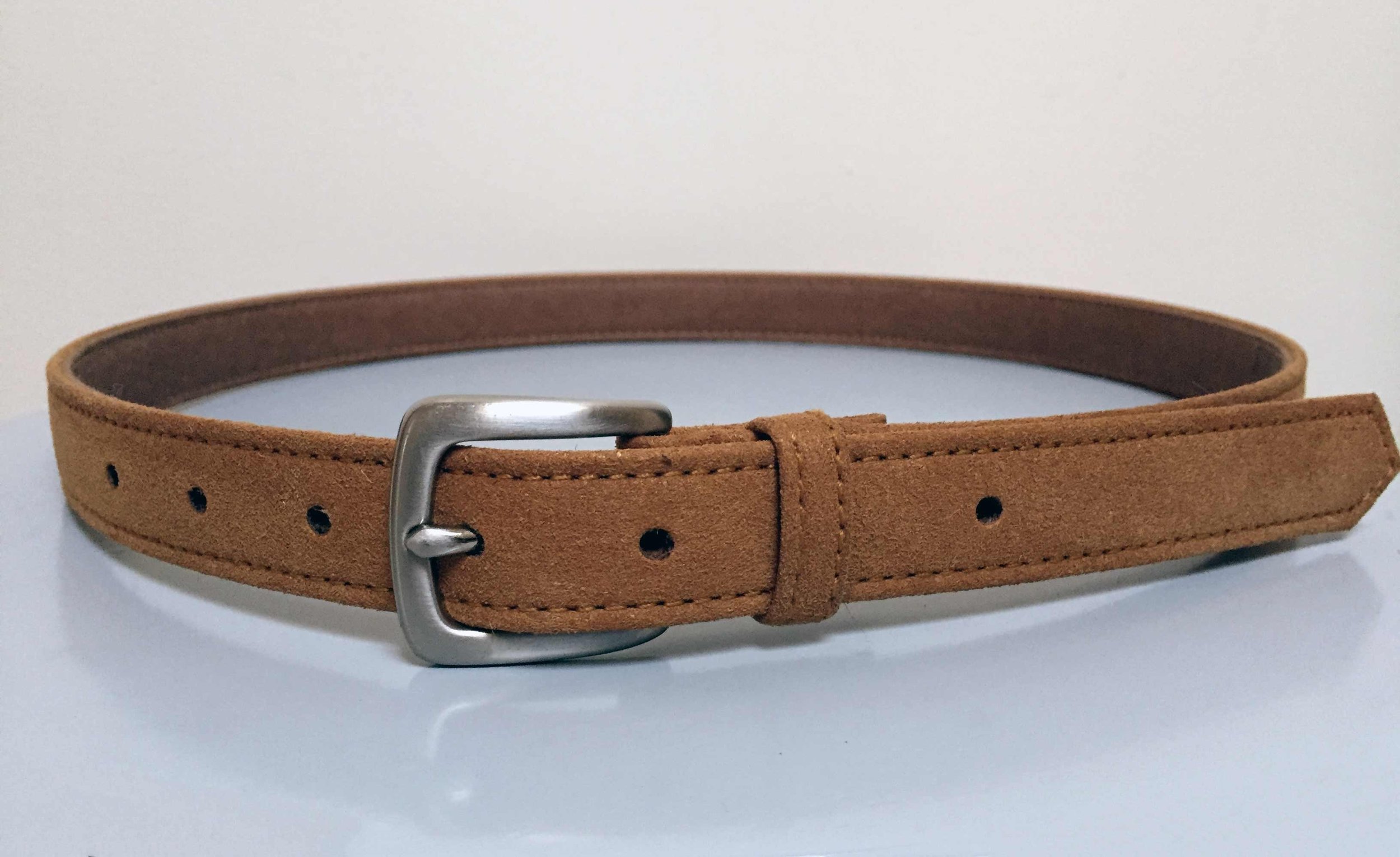NEW YORK BELT- TAN FUTURE SUEDE $95.00